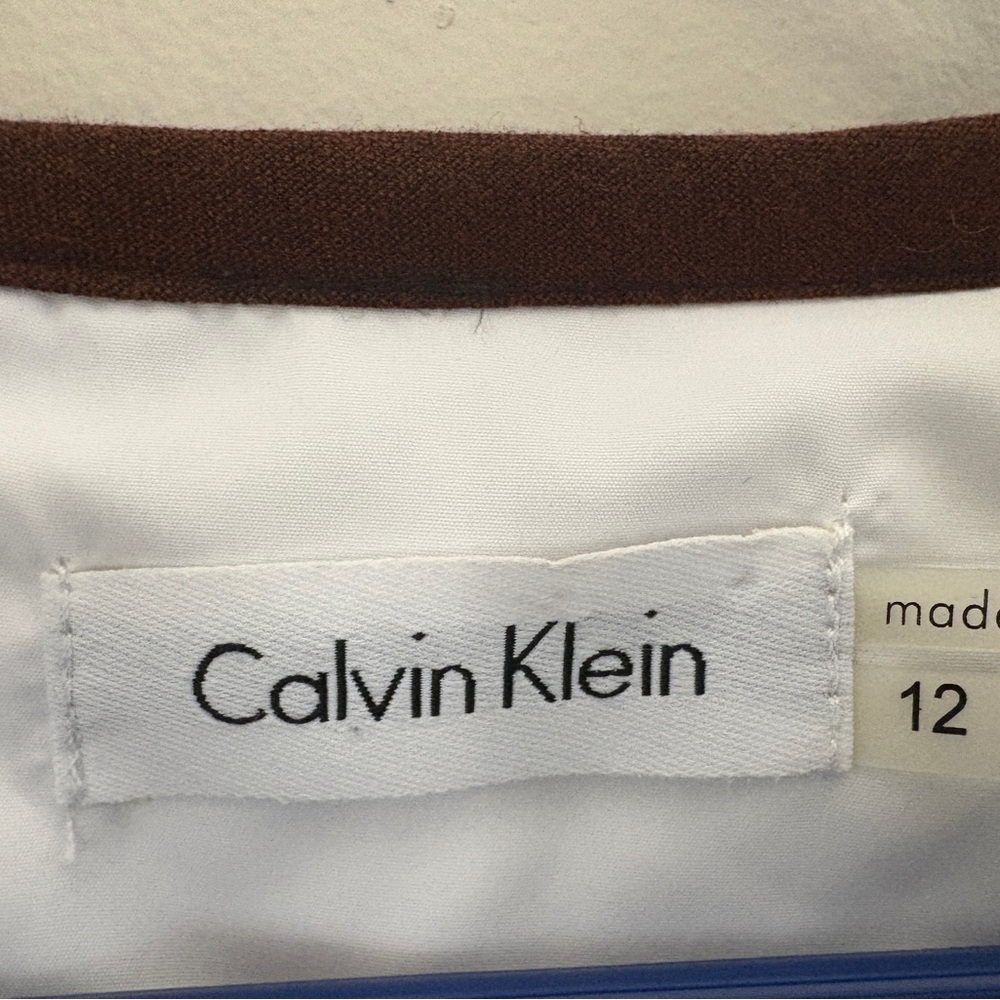 Calvin Klein White and Brown Dress - Picture 3 of 4